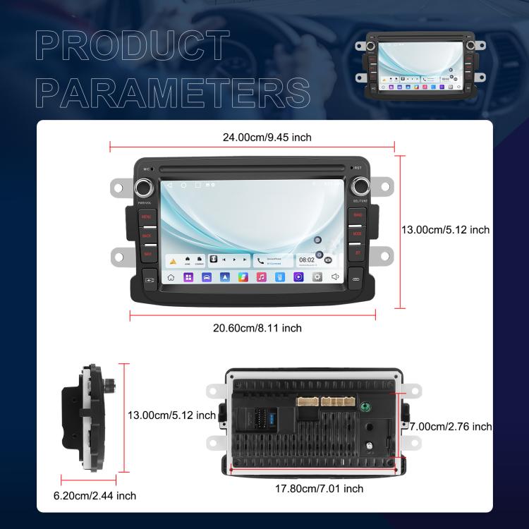 7 inch Horizontal Screen Android Navigation Car Bluetooth MP5 Player, For Renault / Captur / Symbol, 2+64G, 4+64G 7 inch Horizontal Screen Android Navigation Car Bluetooth MP5 Player, For Renault / Captur / Symbol, 2+64G, 4+64G